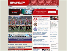 Tablet Screenshot of marching.com